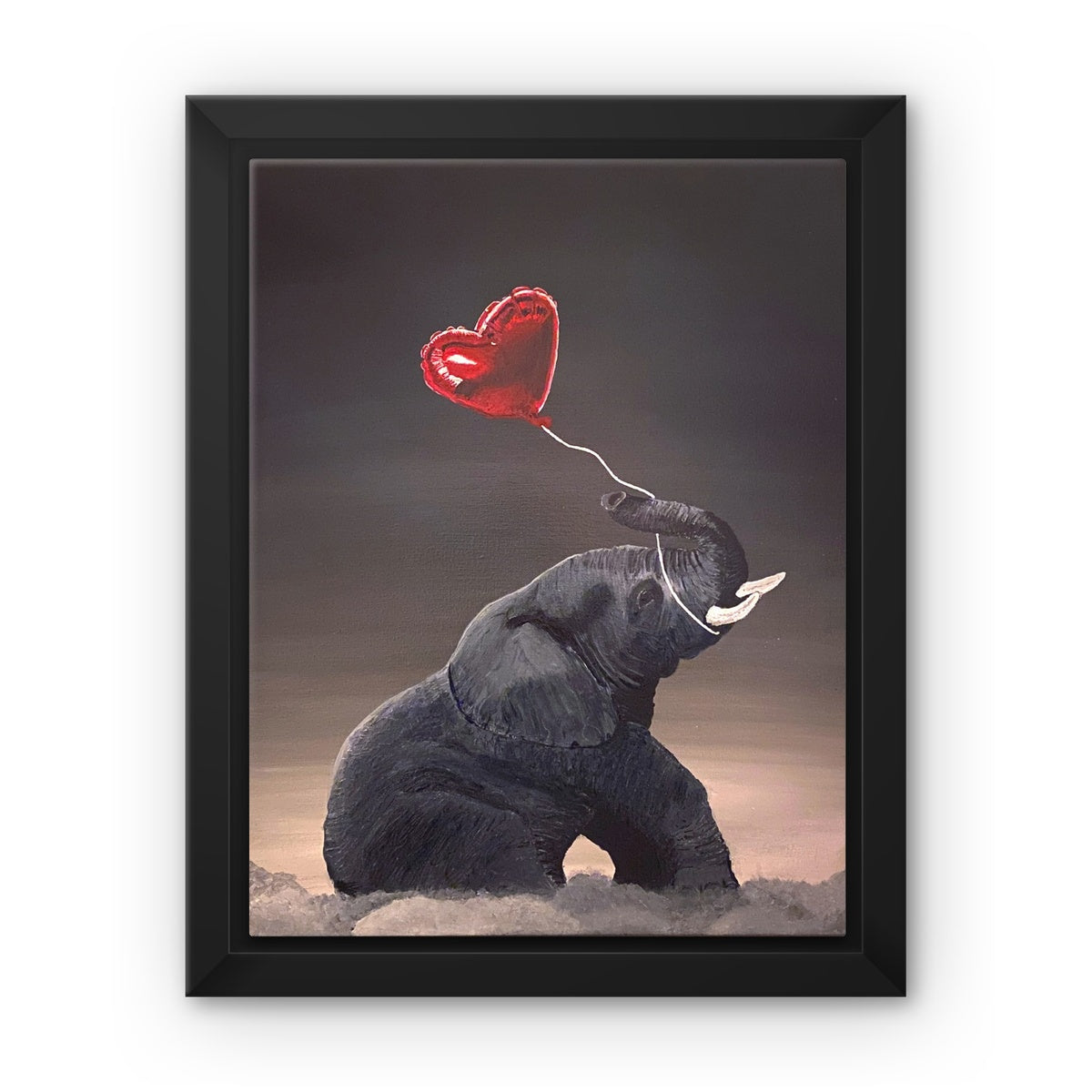 Chasing Love in a Cloudy Place| Print Framed Canvas