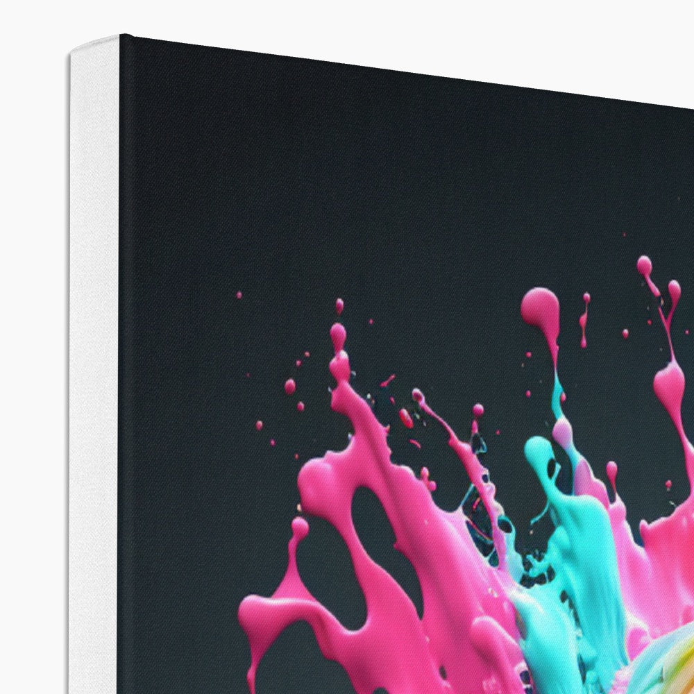 A splash of Flamingo Canvas- Limited edition print