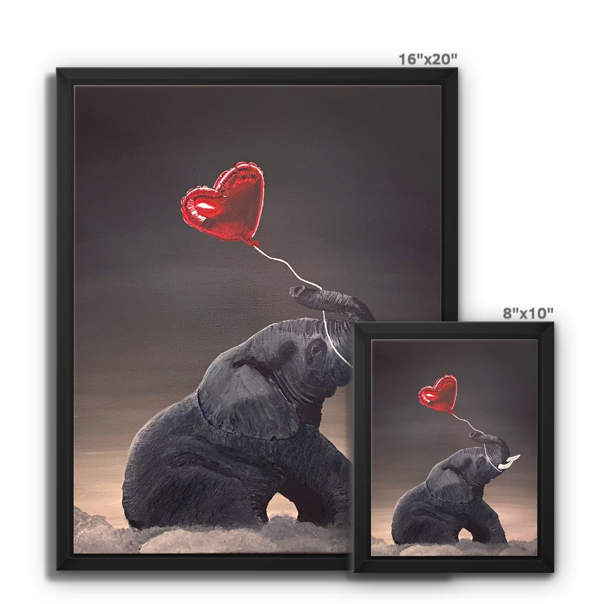 Chasing Love in a Cloudy Place| Print Framed Canvas